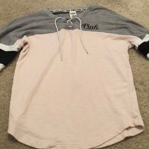 pink sweatshirt